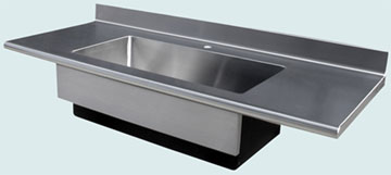  Stainless Steel Countertop Bullnose Farm Sink