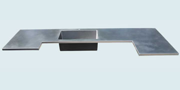  Stainless Steel Countertop Matte Stainless U with Sink