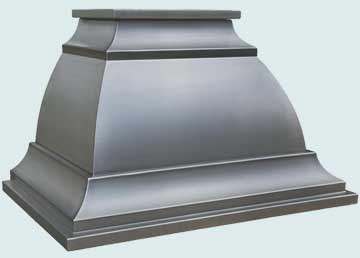  Stainless Steel Range Hood Smooth Body W/ Grain Finish & Inverted Scroll Band