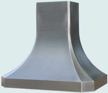  Stainless Steel Range Hood Integral Stack W/ Grain finish