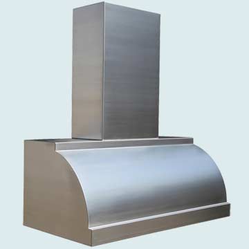  Stainless Steel Range Hood Smooth Body W/ Stack & Grain Finish