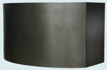  Zinc Range Hood Steel Body W/ French Grey Finish