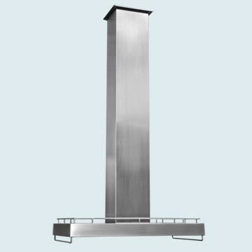  Stainless Steel Range Hood Extra Tall Stack & Pot Rails