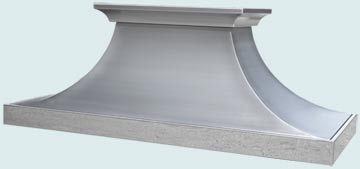  Stainless Steel Range Hood Dramatic Curves and Crown