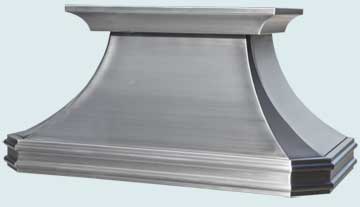  Stainless Steel Range Hood Half-Round Moldings & Grain Finish