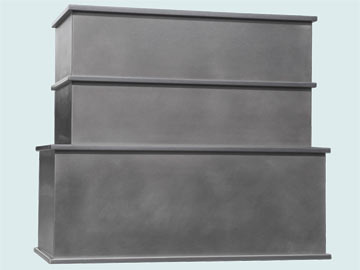  Stainless Steel Range Hood Matte Finish W/ Tiered Moldings