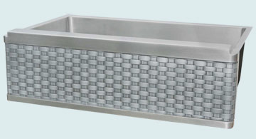 Stainless Steel Special Apron Sinks Stainless Sink with Zinc Weave Apron