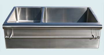 Custom Stainless Steel Farmhouse Sinks # 3050