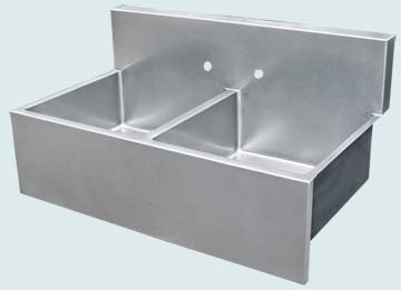 Stainless Steel Backsplash Sinks # 3685