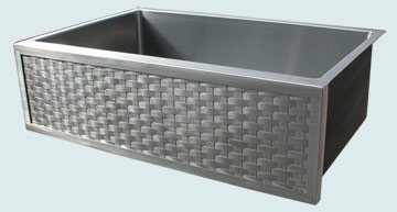 Stainless Steel Woven Apron Sinks # 3710