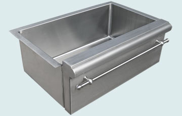 Stainless Steel Special Apron Sinks Raised Apron with Step