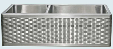 Stainless Steel Woven Apron Sinks # 3727