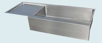 Stainless Steel Drainboard Sinks Farmhouse Apron & Integral Drainboard