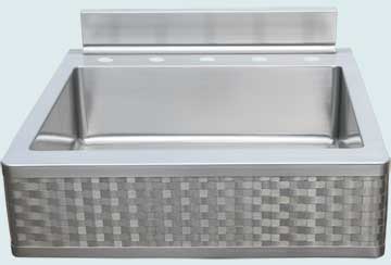 Stainless Steel Woven Apron Sinks # 4660