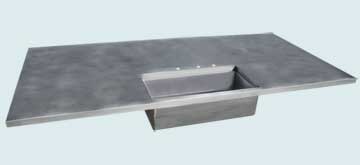  Zinc Countertop Undermount Matte Stainless Sink