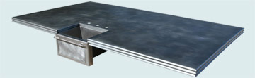  Zinc Countertop Grand Scale Island