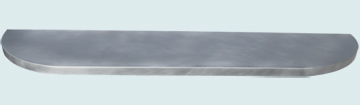  Zinc Countertop Rounded Ends Bar Top