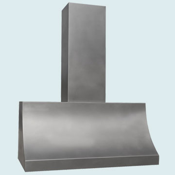  Stainless Steel Range Hood Tall Stack On Sweep Front