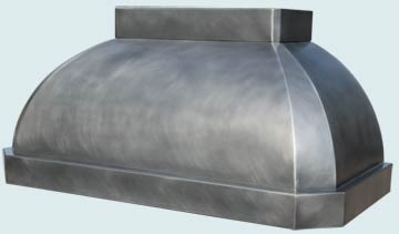  Zinc Range Hood Low Profile for 8' Ceiling