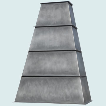  Zinc Range Hood Tall Industrial Flanged