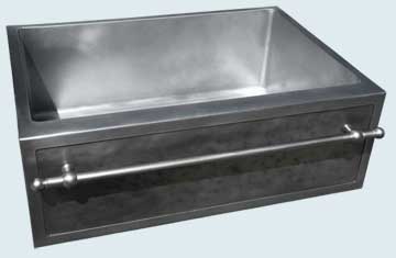 Custom Zinc Farmhouse Sinks # 4047