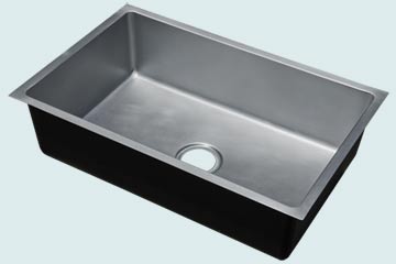 Custom Zinc Kitchen Sinks Smooth Zinc Basin