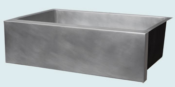 Custom Zinc Farmhouse Sinks All Smooth Farm House With Square Ends