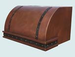 Copper Range Hood Single Roll