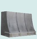 Sweep Front Pewter Range Hood