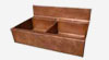 Backsplashes Copper Sink