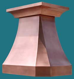 French Country Copper Hood Natural Wax Finish
