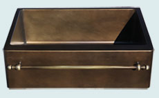 Custom Bronze and Brass Farm Sinks # 5253