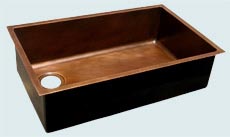 Custom Copper Kitchen Sinks # 3558