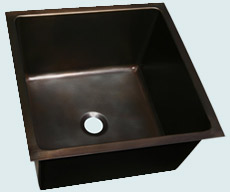 Custom Bronze and  Brass Bar Sinks # 4001