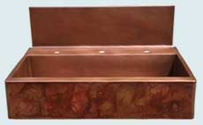 Copper Backsplash Kitchen Sinks # 2778