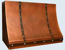  Copper Range Hood # 3813