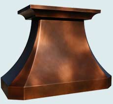  Copper Range Hood # 3876