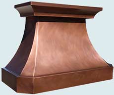  Copper Range Hood # 4197