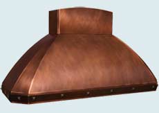  Copper Range Hood # 4209