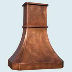  Copper Range Hood # 4459