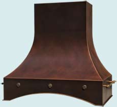  Copper Range Hood # 4643