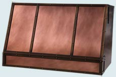  Copper Range Hood # 4841