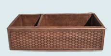 Copper Woven Apron Sinks # 3638