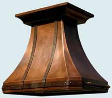  Copper Range Hood # 2557