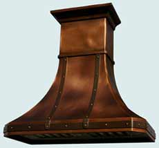  Copper Range Hood # 2447