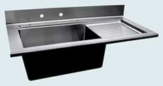 Stainless Steel Drainboard Sinks # 3696