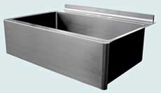 Stainless Steel Backsplash Sinks # 3711