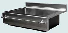 Stainless Steel Backsplash Sinks # 3722