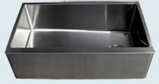 Custom Stainless Steel Farmhouse Sinks # 3729