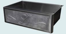 Stainless Steel Repousse Apron Sinks # 3733